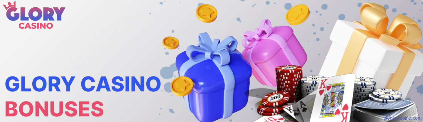 Bonus offers available in Glory Casino for players from Bangladesh