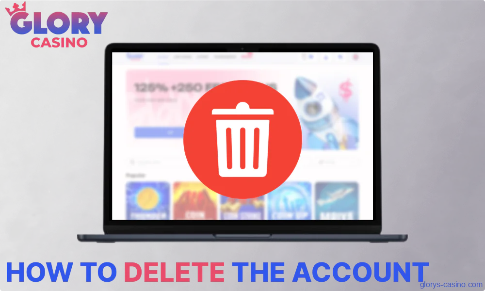 Instructions for Benglai players on deleting a Glory Casino account